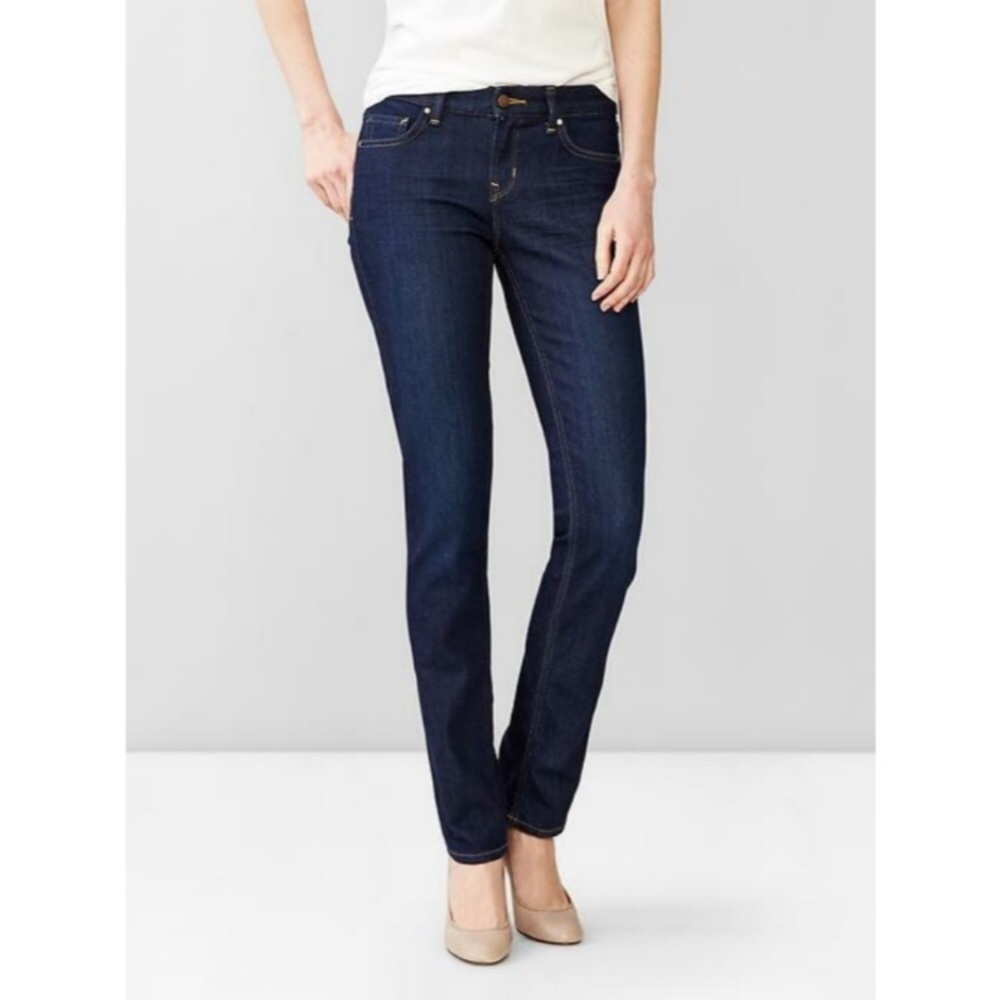 GAP Dark Wash Slim Stretch Straight Leg Jeans | 29​​